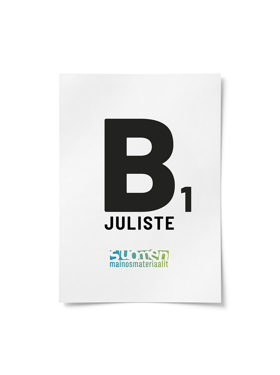 B1 paperijuliste 2kpl