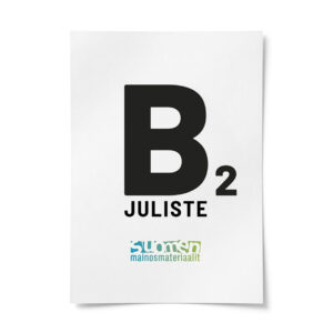 B2 paperijuliste 2 kpl